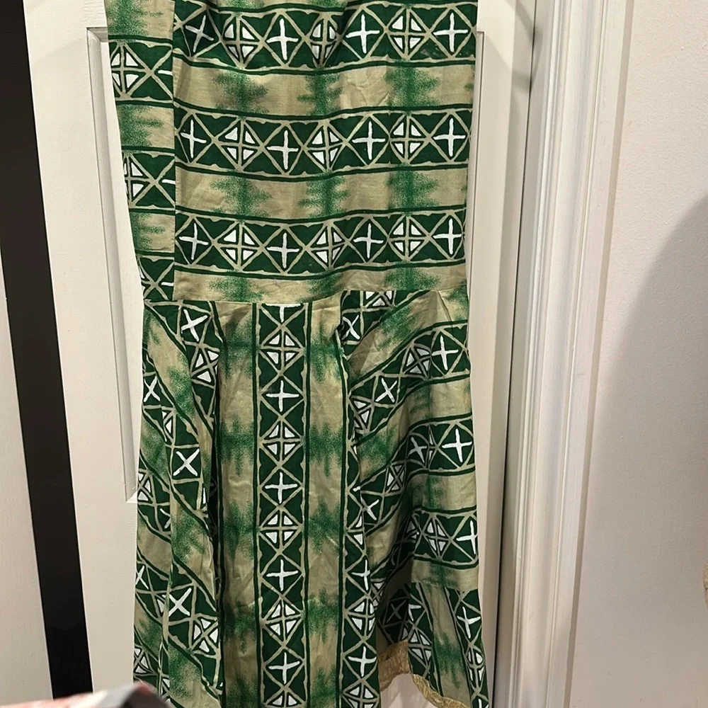 African Ankara Fit and Flare Traditional Wax Print Skirt from Nigeria L/XL - Picture 2 of 5